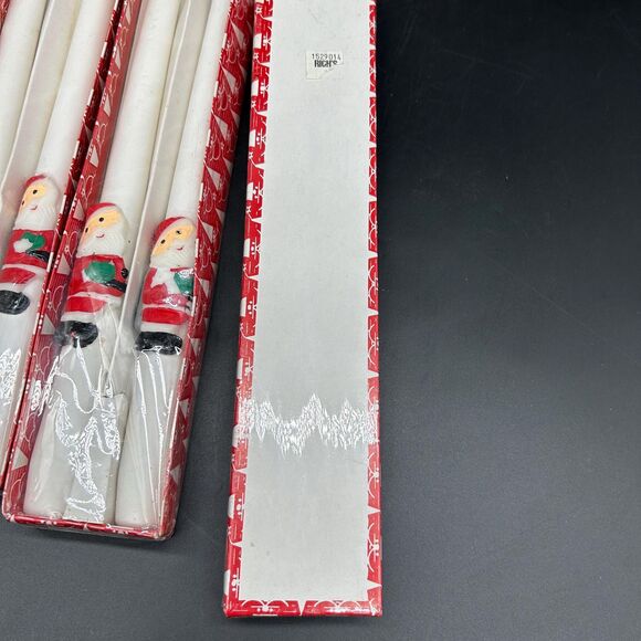 Vintage Kameyama Christmas Tapers Santa Claus set of 2 (E) - Picture 6 of 8